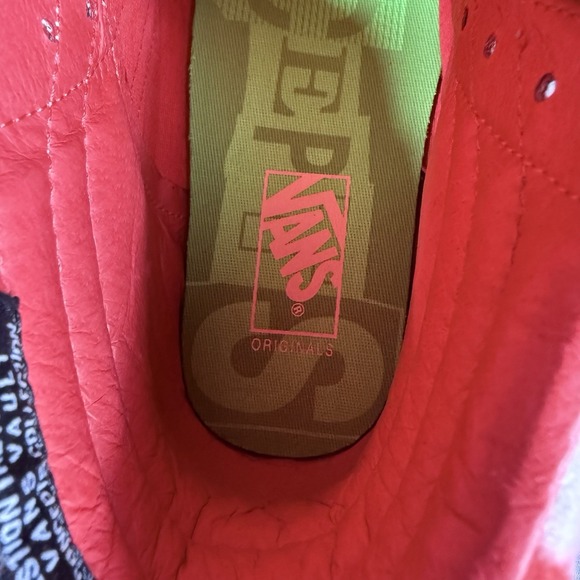 Vans x Concepts OG Sk8-Hi Red Mohair Flame Scarlet Checkerboard Men 8.5 Women 10 - Picture 10 of 15